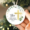 Custom First Communion Ornament 2025 | Ceramic Holy Communion Gift, First Communion Gift
