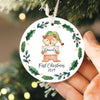 Custom Baby's First Christmas Ornament 2025 | Ceramic New Baby Ornament, New Mom Gift, Baby's First Holiday Gift, New Baby Keepsake