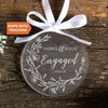 Personalized Engaged Ornament