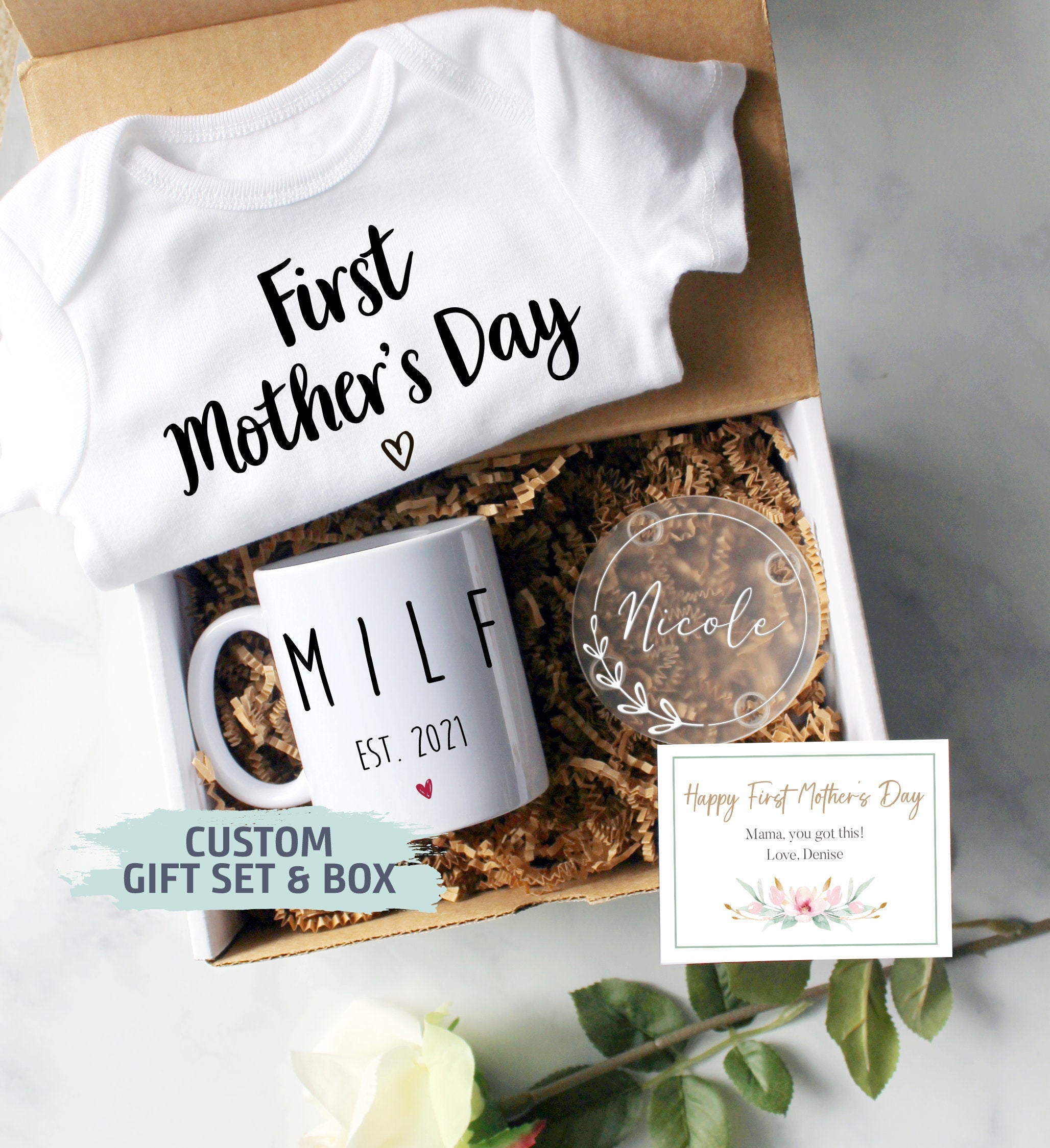 Custom First Mother's Day Gift Box