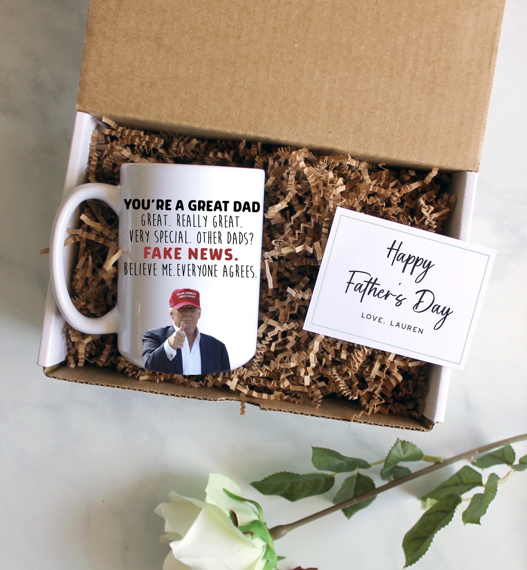 Personalized Father's Day Gift Box | Funny Dad Mug, Funny Gift for Dad, Funny Father's Day Gift Idea, Funny Dad Gift, World's Best Dad Mug
