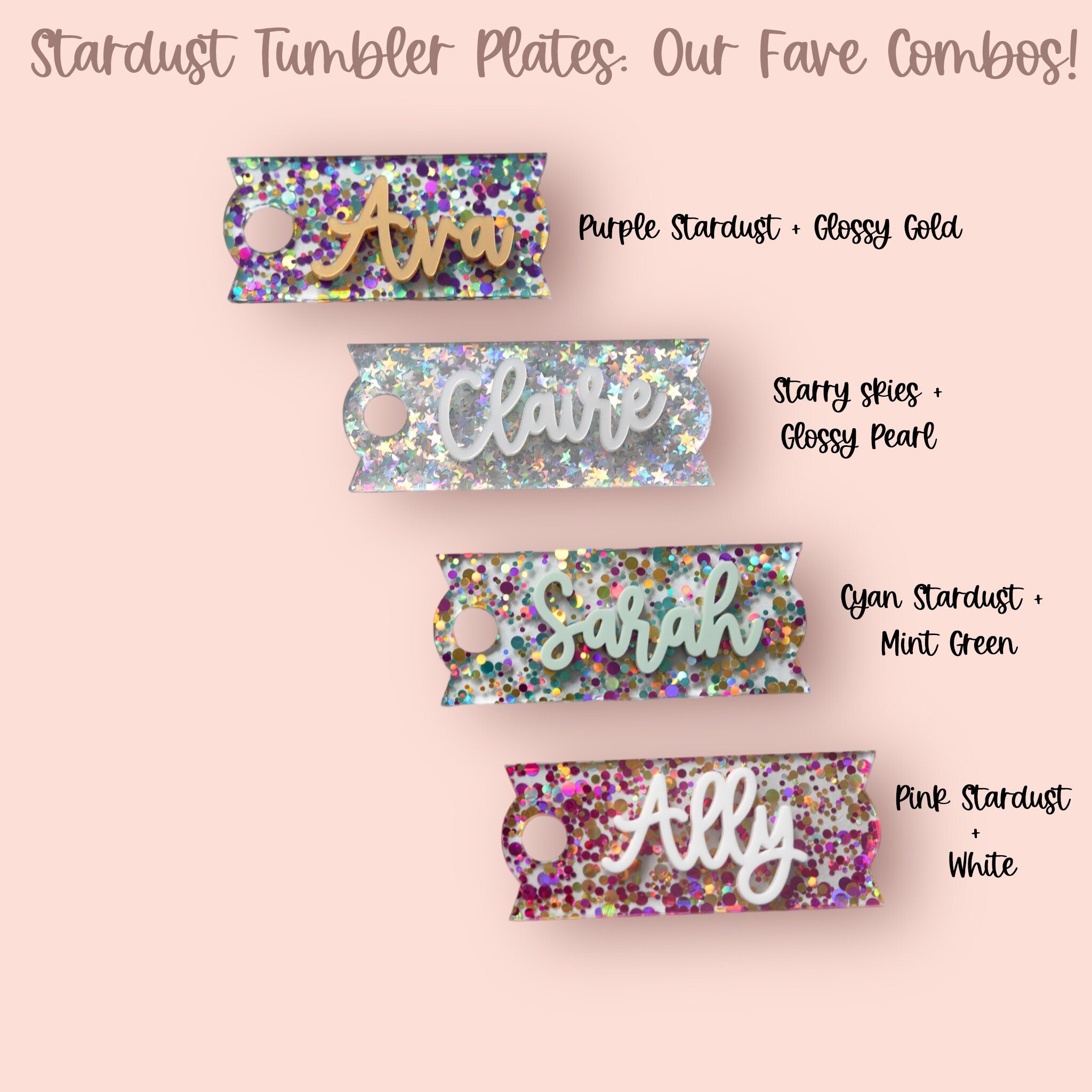 Personalized Tumbler Name Plate Quencher H2.0