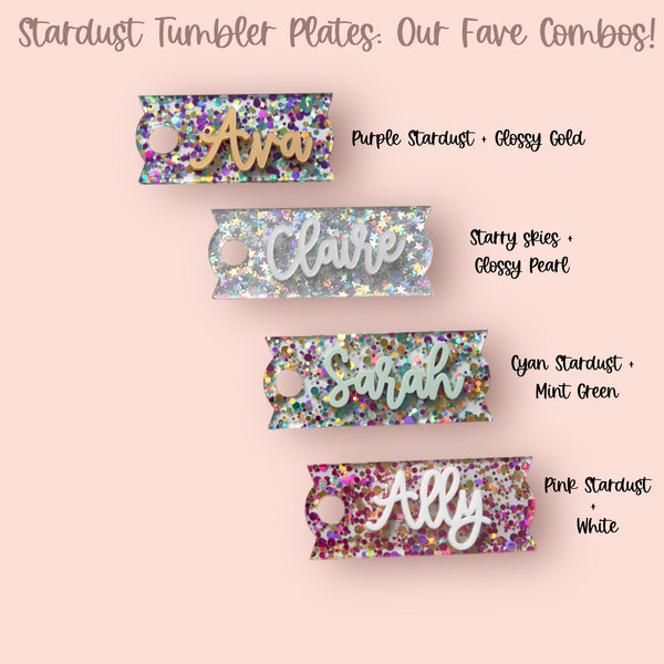 Personalized Tumbler Name Plate Quencher H2.0