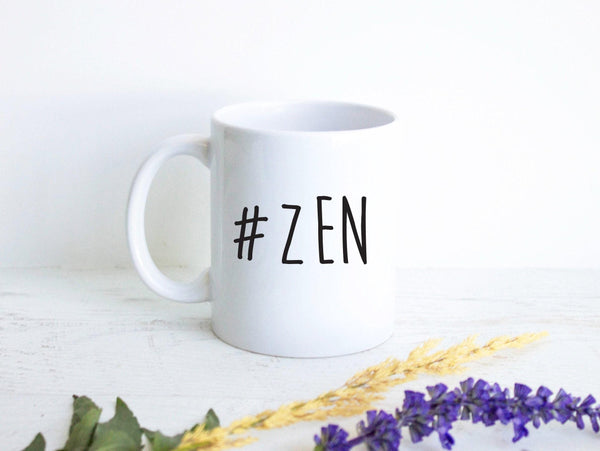 #Zen - White Ceramic Mug