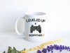 Leveled Up to Godfather Playstation - White Ceramic Mug