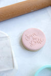 Save the Date Fondant Embosser Stamp and Cutter