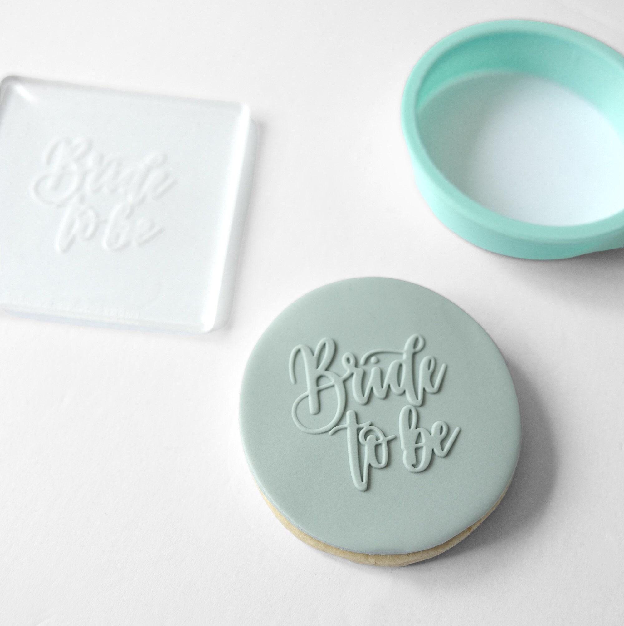 Bride to Be Fondant Embosser Stamp and Cutter