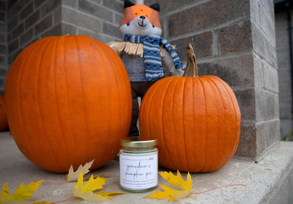 Grandma's Pumpkin Pie Natural Soy Candle | 5oz. Handmade Soy Wax Candle