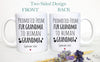 Promoted From Fur Grandma and Grandpa To Human - White Ceramic Mug