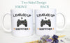 Leveled Up to Godfather Playstation - White Ceramic Mug