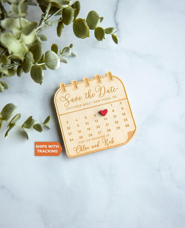 Custom Save the Date Magnet | Save the Date Ideas, Wood Wedding Favor,Calendar Magnet, Personalized Save the Date Invite,Rustic Wedding Idea