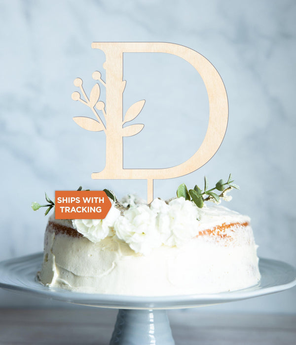 Custom Initial Wedding Cake Topper