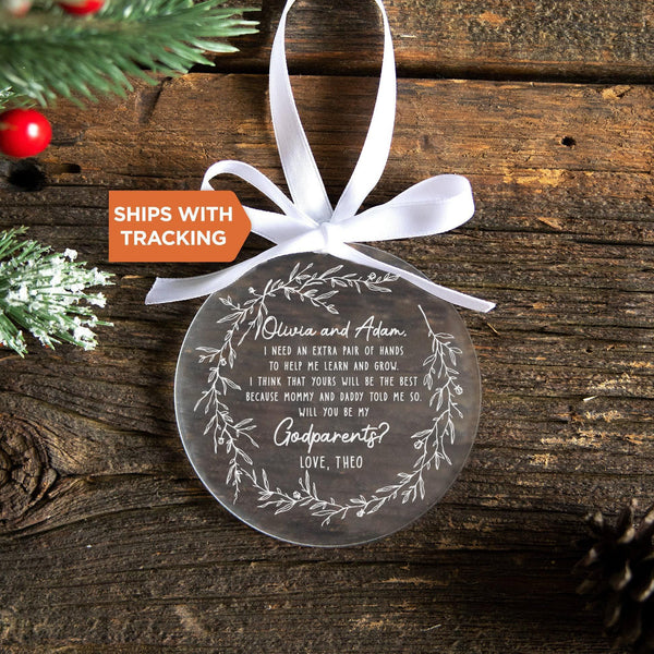 Personalized Godmother Godfather Ornament