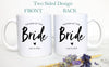 Father of the Bride Father of the Groom Individual or Mug Set Custom Name With Date - White Ceramic Mug