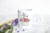 Bohemian Boho Floral Will You Be My Bridesmaid Custom Name - White Ceramic Mug