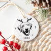 Personalized Pet Photo Sketch Ornament