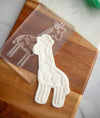 Giraffe - Acrylic Fondant Embosser With Optional Cutter