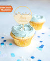 Baby Shower Cupcake Topper - Mountains