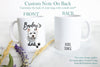 Personalized White Terrier Dog Individual or Mug Set - White Ceramic Custom Mug