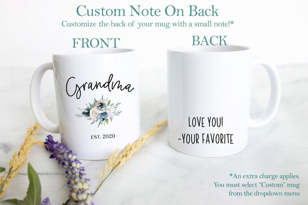Grandpa and Grandma Winter Individual or Mug Set - White Ceramic Mug