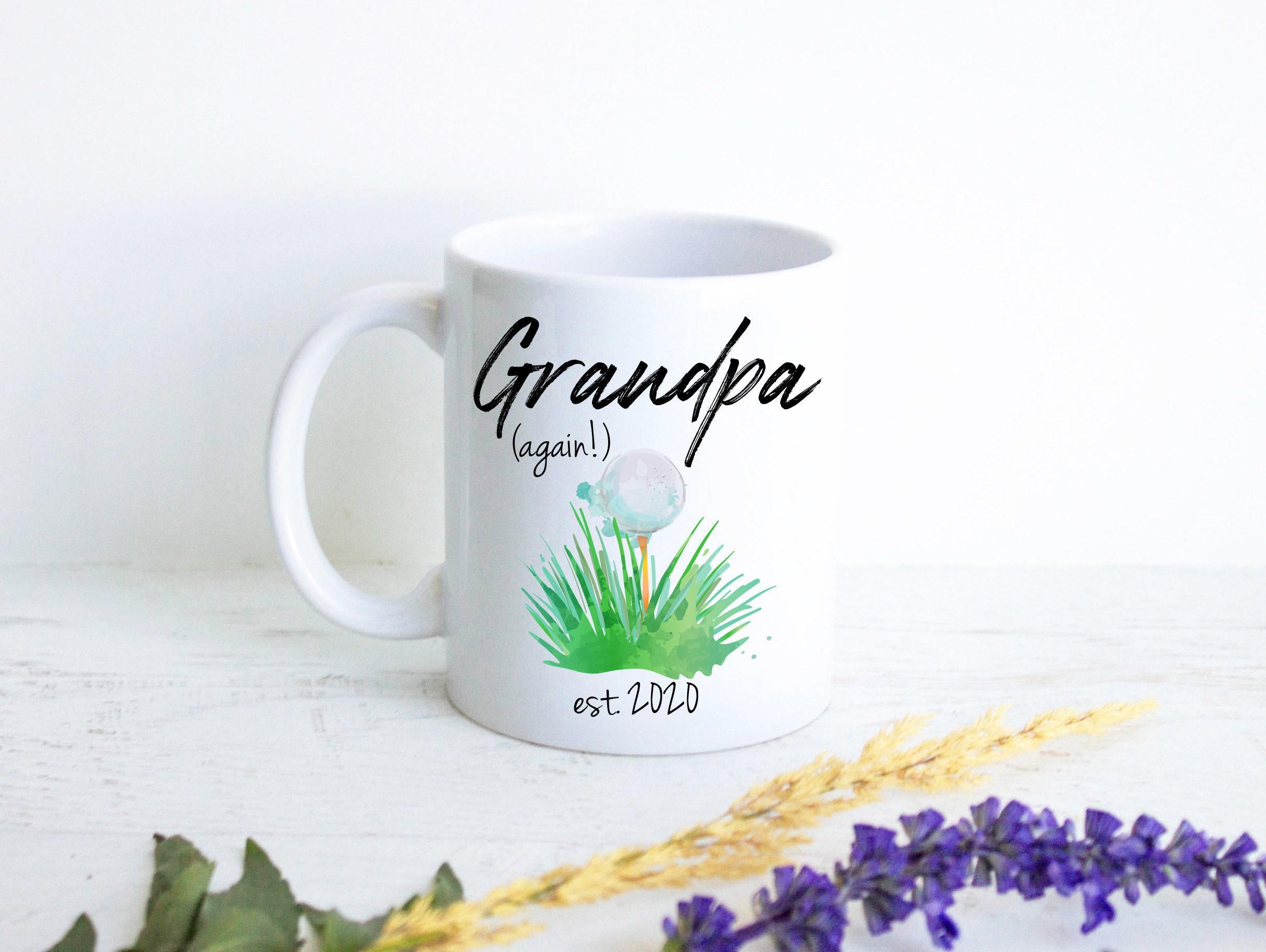Grandpa Again Golf Est - White Ceramic Mug