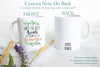 Only The Best Aunts Get Promoted to Godmother Greenery - White Ceramic Mug