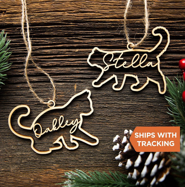 Personalized Cat Ornament