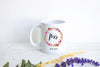 Floral Wreath Married Mrs. Mug Custom Name - White Ceramic Mug
