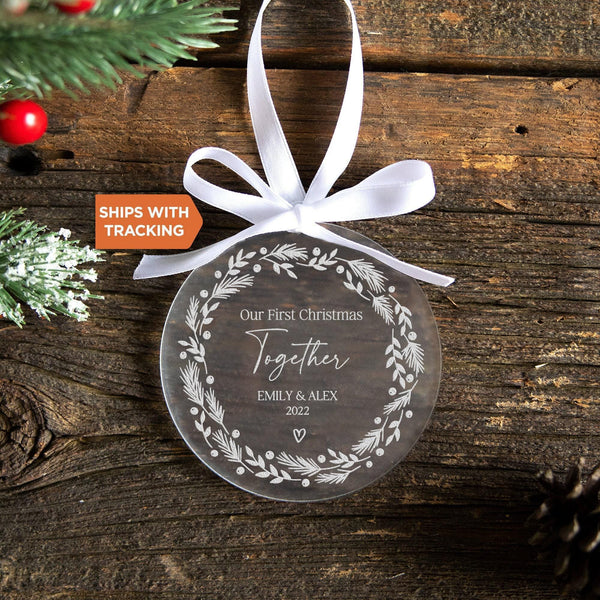 Personalized First Christmas Together Ornament