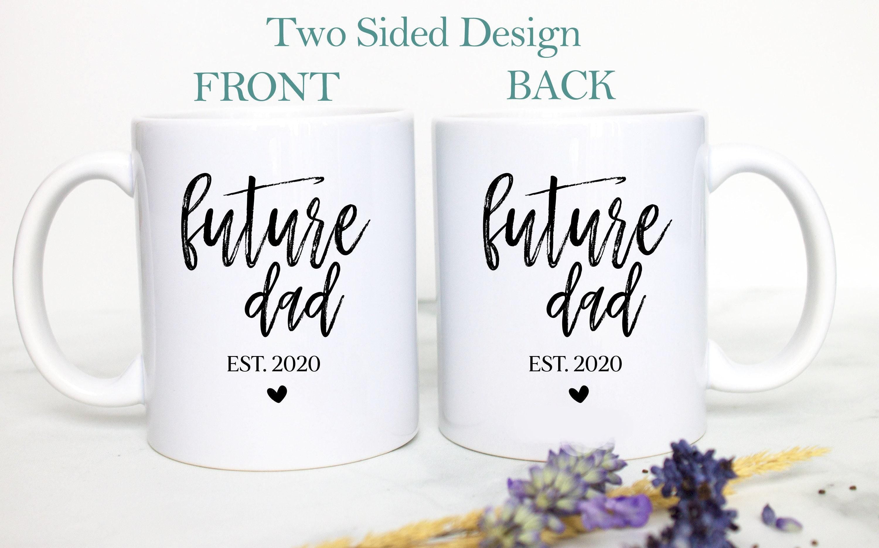 Future Mom and Dad Individual or Mug Set Custom Date - White Ceramic Mug