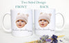 Custom Baby Face Photo Gift For Grandpa Grandma Individual OR Mugset, Personalized Photo Mug, Christmas Gift Grandma, Baby Face Gift Mug