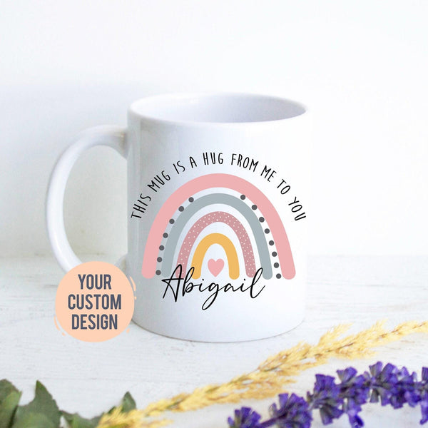 Personalized Hug Mug, Hug in a Mug