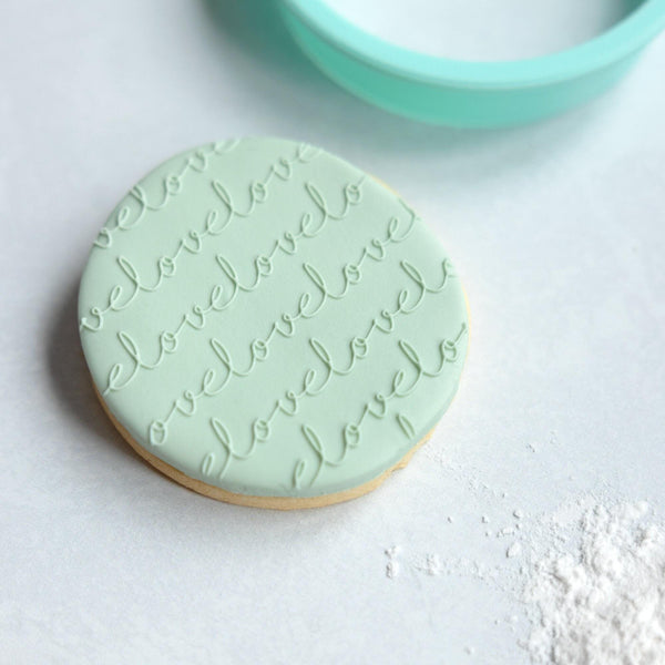 Love Fondant Embosser Stamp and Cutter