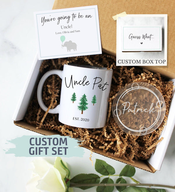 Personalized Uncle Gift Box | Promoted to Uncle