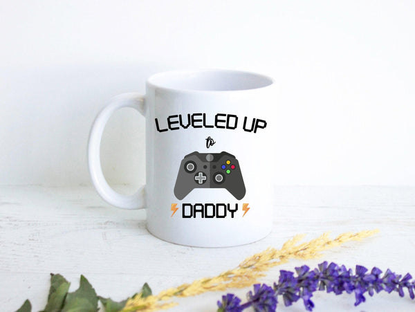 Leveled Up to Daddy Nintendo - White Ceramic Mug