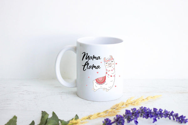 Mama Llama - White Ceramic Mug