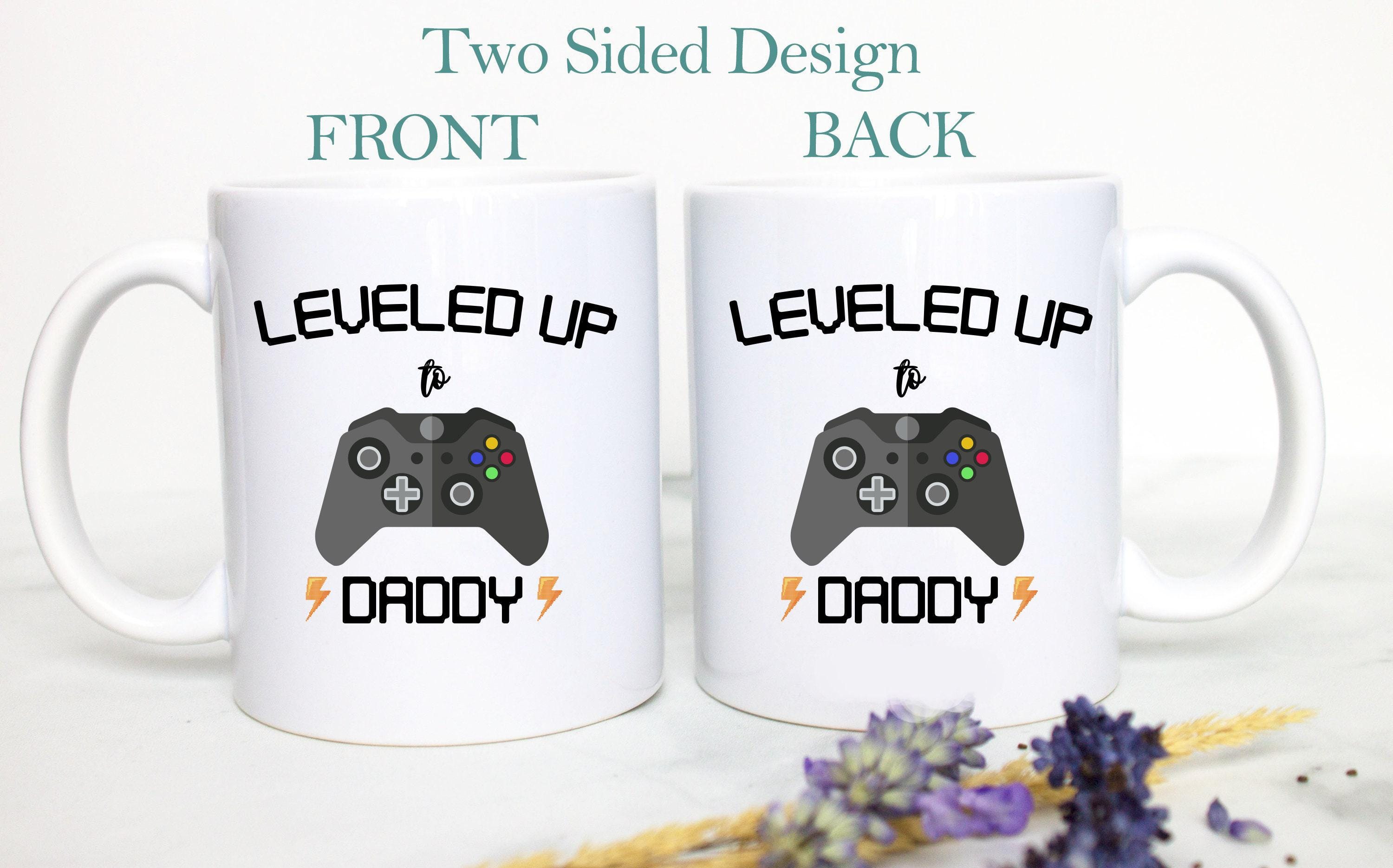 Leveled Up to Daddy Nintendo - White Ceramic Mug