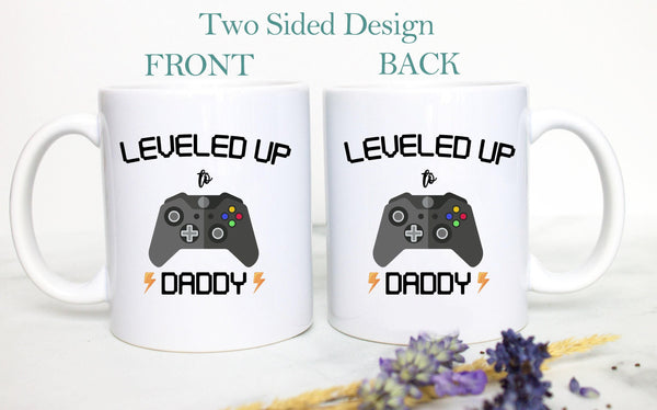 Leveled Up to Daddy Nintendo - White Ceramic Mug