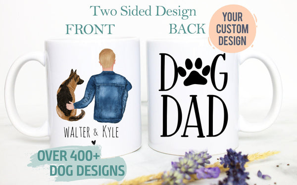 Custom Dog Dad Gift #4, Dog Mug, Dog Lover Owner Gift, Gift for Husband Him Men, Best Dog Dad, Father's Day, Gift for Dad, Christmas Gift