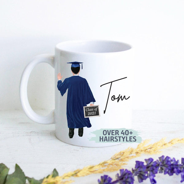 Custom Graduation Gift for Him, Grad School Mug, Masters Student, Masters Degree Gift, University Grad, Personalized High School Graduation