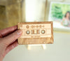 Personalized Music Plaque Wood Casette Tape | Custom Wood Mixtape, Couples Gift, Engagement Gift, Anniversary Gift, Playlist Plaque Sign