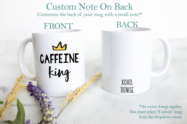 Big Soon and Little Spoon Individual or Mug Set - White Ceramic Mug