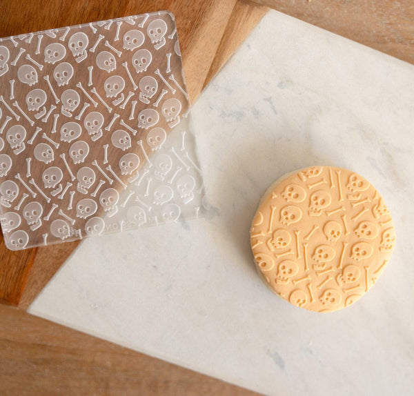 Halloween Skeleton Pattern Embosser Stamp and Cutter