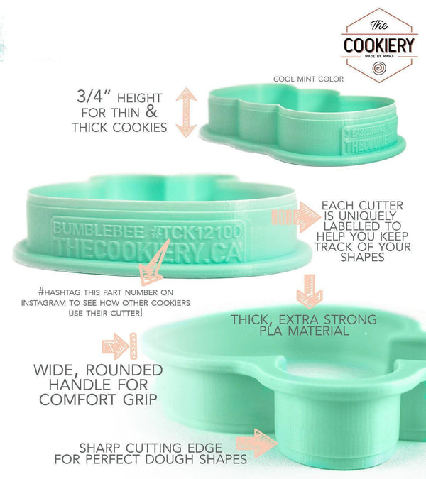 Mr and Mrs Fondant Embosser Stamp and Cutter