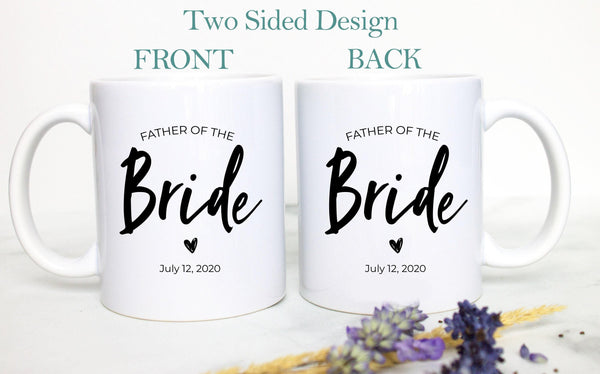 Mother of the Bride Mother of the Groom Individual or Mug Set Custom Date - White Ceramic Mug
