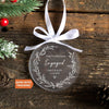 Personalized First Christmas Engaged Ornament