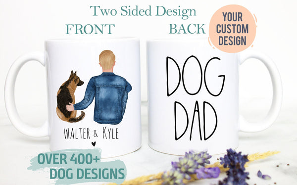 Custom Dog Dad Gift #1, Dog Mug, Dog Lover Owner Gift, Gift for Husband Him Men, Best Dog Dad, Father's Day, Gift for Dad, Christmas Gift