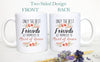 Only the Best Friends Get Promoted to Maid of Honor Pink Floral - White Ceramic Mug