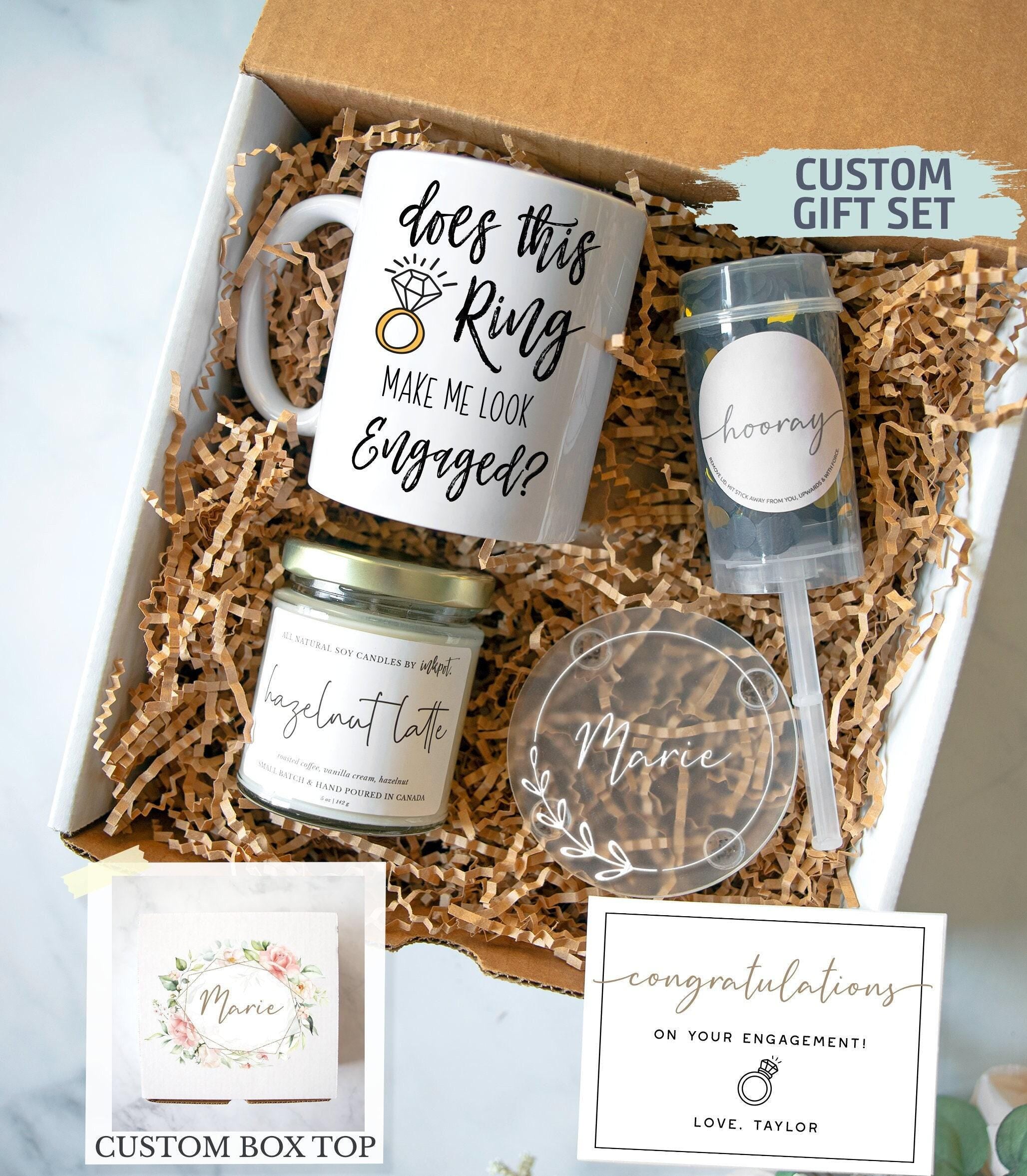 Personalized Engagement Gift Box