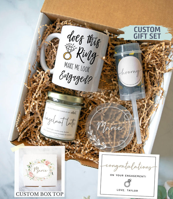 Personalized Engagement Gift Box